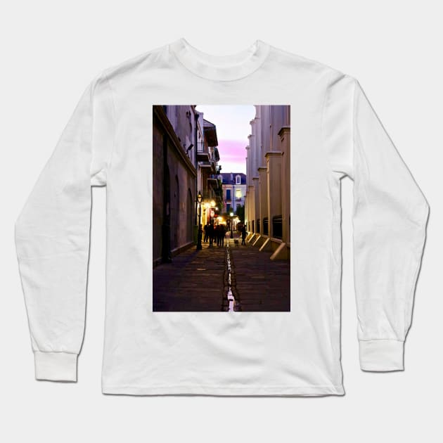 A Stroll Down Pirate Alley Long Sleeve T-Shirt by somekindofguru